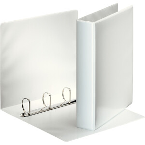 Präsentationsringbuch Esselte 49704 - A4 weiß 4-D-Ring Mechanik Ø 40 mm für 400 Blatt PP