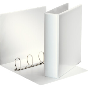 Präsentationsringbuch Esselte 49705 - A4 weiß 4-D-Ring Mechanik Ø 50 mm für 500 Blatt PP
