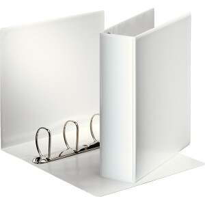 Präsentationsringbuch Esselte 49706 - A4 weiß 4-D-Ring Mechanik Ø 60 mm für 600 Blatt PP