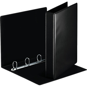 Präsentationsringbuch Esselte 49717 - A4 schwarz 4-D-Ring Mechanik Ø 30 mm für 300 Blatt PP