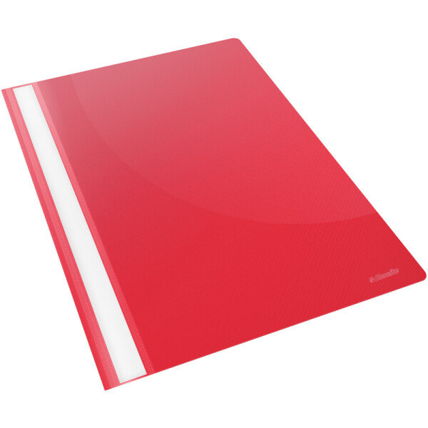 Sichthefter Esselte 28316 - A4 310 x 225 mm rot mit Beschriftungsfeld umweltschonende PP-Folie