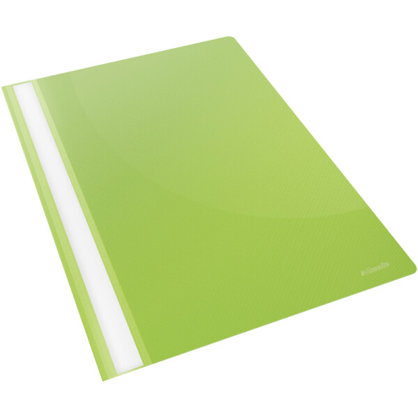 Sichthefter Esselte 28317 - A4 310 x 225 mm grün mit Beschriftungsfeld umweltschonende PP-Folie