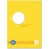 Heftumschlag Staufen Recycling green paper 794004608 - A4 210 x 297 mm gelb mit Beschriftungsetikett Blauer Engel Papier