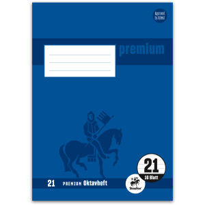Oktavheft Staufen Premium Academy 734010241 - A6 105 x 148 mm Lineatur51 liniert klimaneutral 32 Blatt hochweißes Premiumpapier 90 g/m²