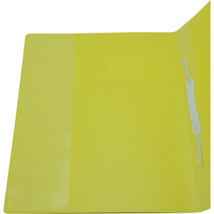 Schnellhefter Staufen 7947690 - A4 310 x 237 mm gelb kaufmännische Heftung mit Einsteckfenster PP-Folie