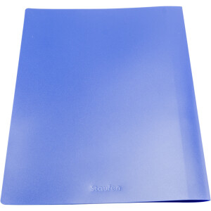 Schnellhefter Staufen 7947690 - A4 310 x 237 mm blau kaufmännische Heftung mit Einsteckfenster PP-Folie