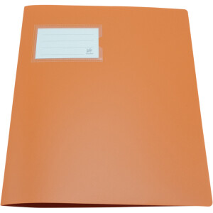 Schnellhefter Staufen 7947690 - A4 310 x 237 mm orange kaufmännische Heftung mit Einsteckfenster PP-Folie