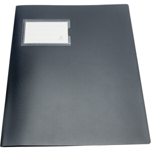 Schnellhefter Staufen 7947690 - A4 310 x 237 mm schwarz kaufmännische Heftung mit Einsteckfenster PP-Folie