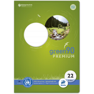 Schulheft Staufen Recycling green90 Premium 040782022 -...