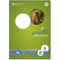 Schulheft Staufen Recycling green90 Premium 040780005 - A5 148 x 210 mm Lineatur05 5 x 5 mm kariert Blauer Engel 16 Blatt premiumweißes Recyclingpapier 90 g/m²