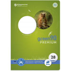 Schulheft Staufen Recycling green90 Premium 040780028 -...