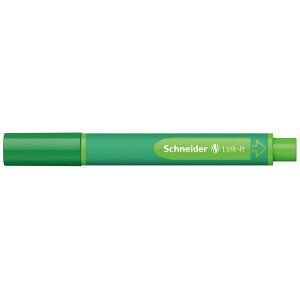 Fasermaler Schneider Link-It 1920 - blackforest-green 1 mm Faserspitze Tinte auf Wasserbasis gummierter Dreikantschaft