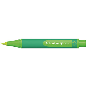 Fasermaler Schneider Link-It 1920 - apple-green 1 mm Faserspitze Tinte auf Wasserbasis gummierter Dreikantschaft