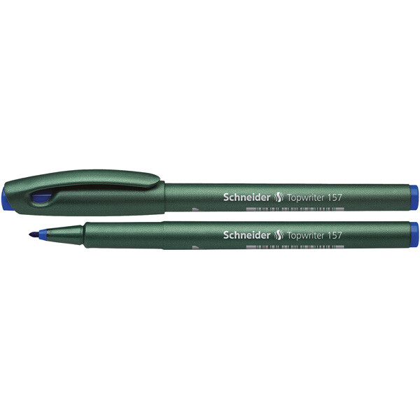 Faserschreiber Schneider Topwriter 115703 - blau 0,8 mm Faserspitze Tinte auf Wasserbasis Kunststoffschaft