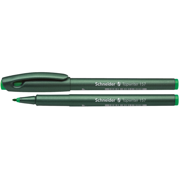 Faserschreiber Schneider Topwriter 115704 - grün 0,8 mm Faserspitze Tinte auf Wasserbasis Kunststoffschaft