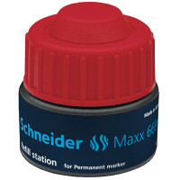 Permanentmarker Nachfülltinte Schneider Maxx 669 166902 - rot für Mod. 250 30 ml