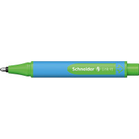 Kugelschreiber Schneider Link-it 154501 - hellblau/grünes Gehäuse Mine XB schwarz