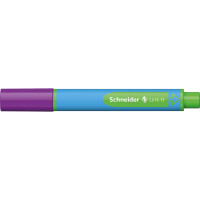 Kugelschreiber Schneider Link-it 154508 - hellblau/grünes Gehäuse Mine XB violett