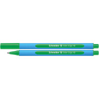 Kugelschreiber Schneider Slider Edge 1522 - hellblau/grünes Gehäuse Mine XB grün
