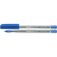 Kugelschreiber Schneider Tops 505 1506 - blau/transparentes Gehäuse Mine M blau