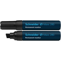Permanentmarker Schneider Maxx 280 1280 - schwarz 4-12 mm Keilspitze nachfüllbar