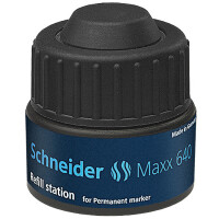 Permanentmarker Nachfülltinte Schneider Maxx 640 164001 - schwarz für Mod. 130/133 30 ml
