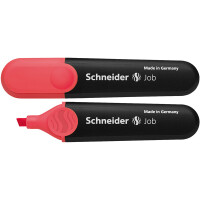 Textmarker Schneider Job 1502 - rot 1-5 mm Keilspitze permanent nachfüllbar