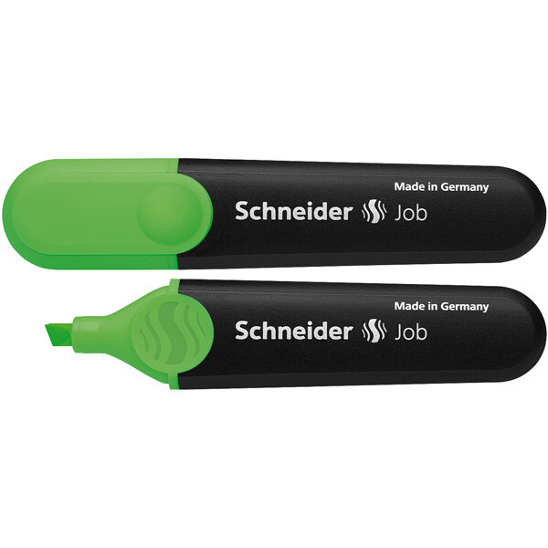 Textmarker Schneider Job 1504 - grün 1-5 mm Keilspitze permanent nachfüllbar