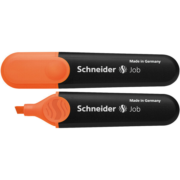 Textmarker Schneider Job 1506 - orange 1-5 mm Keilspitze permanent nachfüllbar