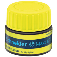 Textmarker Nachfülltinte Schneider 166005 - gelb für Mod. Job permanent 30 ml