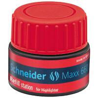 Textmarker Nachfülltinte Schneider 166002 - rot für Mod. Job permanent 30 ml