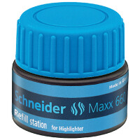 Textmarker Nachfülltinte Schneider 166003 - blau für Mod. Job permanent 30 ml