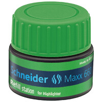 Textmarker Nachfülltinte Schneider 166004 - grün für Mod. Job permanent 30 ml