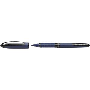 Tintenroller Schneider One Business 183001 - dunkelblau/schwarzes Gehäuse 0,6 mm Mine schwarz Free Ink System