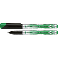 Tintenroller Schneider Topball 8114 - silber/schwarz/grünes Gehäuse 0,5 mm Mine grün 850