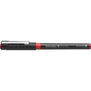Tintenroller Schneider Xtra 8052 - schwarz/rotes Gehäuse 0,5 mm Mine rot Free Ink System