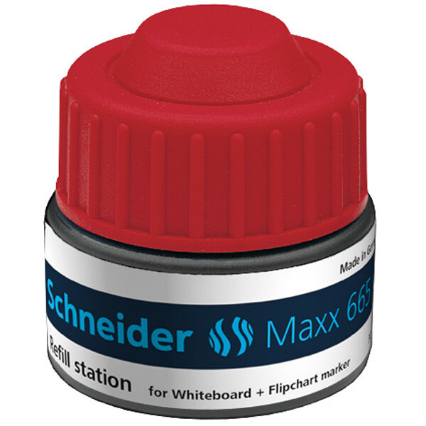 Whiteboardmarker Nachfülltinte Schneider Maxx 1665 - rot für Mod 290/293 non-permanent 30 ml