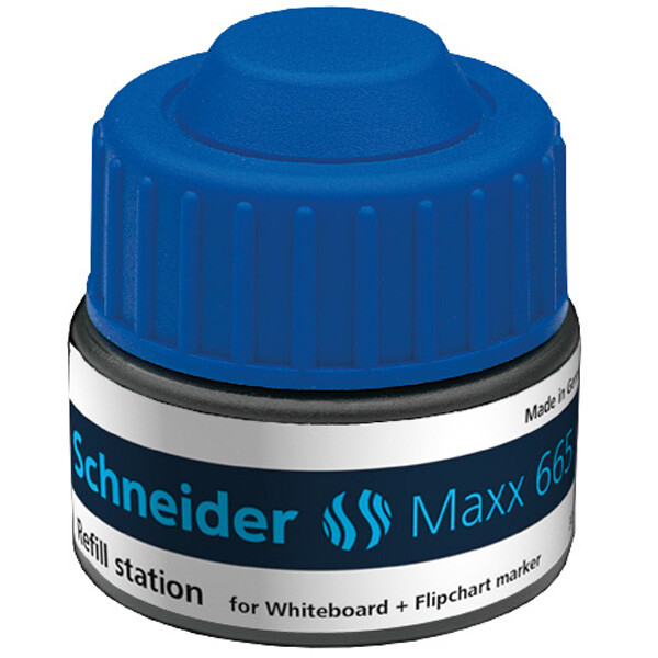 Whiteboardmarker Nachfülltinte Schneider Maxx 1665 - blau für Mod 290/293 non-permanent 30 ml