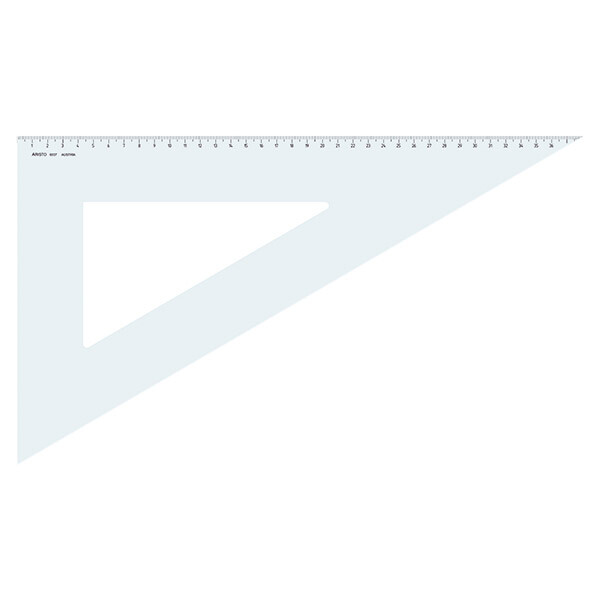 Zeichendreieck Aristo AR6037 - 42,5 cm transparent 60/30 Grad Plexiglas