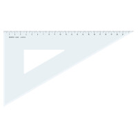 Zeichendreieck Aristo AR6023F - 26,2 cm transparent mit Facette 60/30 Grad Plexiglas