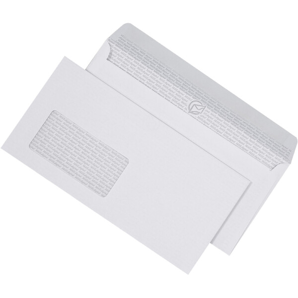 Briefumschlag Mayer Kuvert MAILdigital 30005339 - DIN Lang 110 x 220 mm haftklebend mit Fenster weiß 90 g/m² Pckg/500