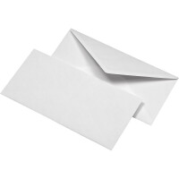 Briefumschlag Mayer Kuvert Seidenfutter 30001757 - DIN Lang 110 x 220 mm nassklebend ohne Fenster weiß 80 g/m² Pckg/500
