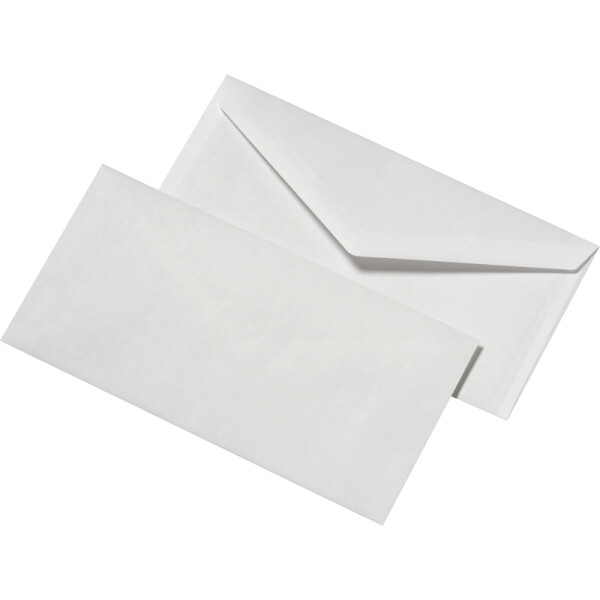 Briefumschlag Mayer Kuvert 30005357 - DIN Lang 110 x 220 mm nassklebend ohne Fenster weiß 100 g/m² Pckg/1000