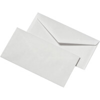 Briefumschlag Mayer Kuvert 30005357 - DIN Lang 110 x 220 mm nassklebend ohne Fenster weiß 100 g/m² Pckg/1000