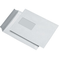 Versandtasche Mayer Kuvert 30006877 - DIN C5 162 x 229 mm weiß haftklebend mit Fenster 90 g/m² Pckg/500