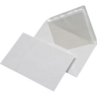Briefumschlag Mayer Kuvert Seidenfutter 30001752 - DIN C6 114 x 162 mm nassklebend ohne Fenster weiß 80 g/m² Pckg/500