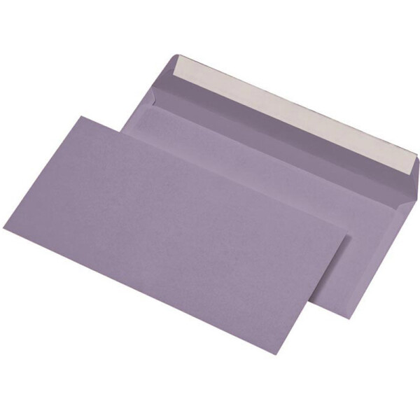Briefumschlag Mayer Kuvert 30005090 - DIN Lang 110 x 220 mm haftklebend ohne Fenster lila 80 g/m² Pckg/1000