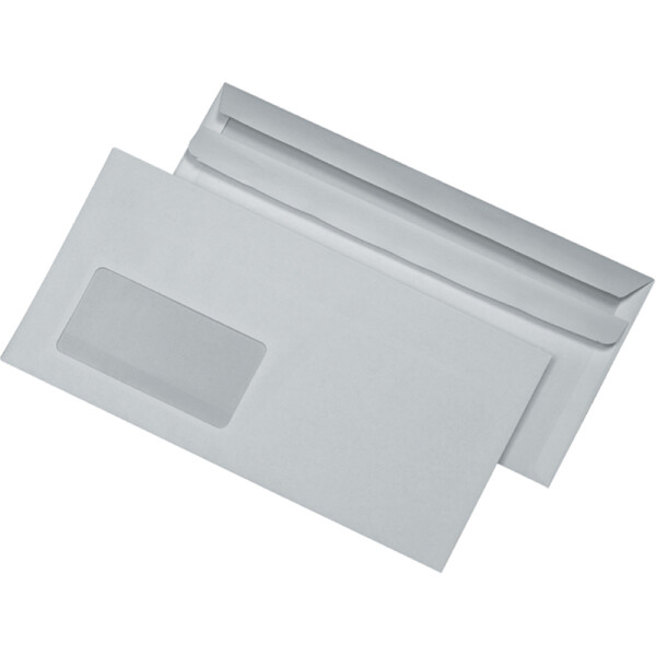 Briefumschlag Mayer Kuvert 30006714 - DIN C6/5 114 x 229 mm selbstklebend mit Fenster weiß 75 g/m² Pckg/1000