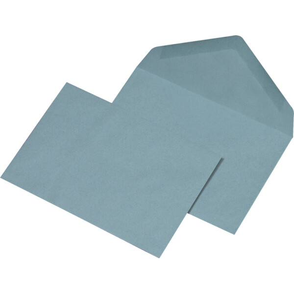 Briefumschlag Mayer Kuvert Recycling 30005404 - DIN C6 114 x 162 mm nassklebend ohne Fenster blau 75 g/m² Pckg/1000