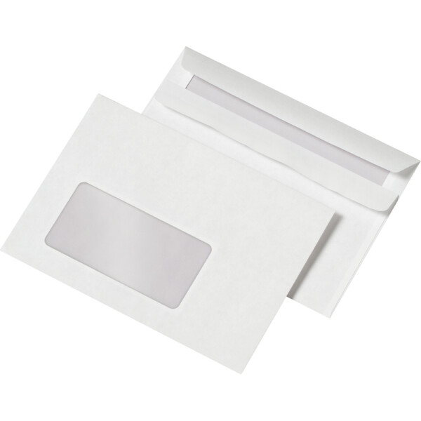 Briefumschlag Mayer Kuvert 30005324 - DIN C6 114 x 162 mm selbstklebend mit Fenster weiß 75 g/m² Pckg/1000